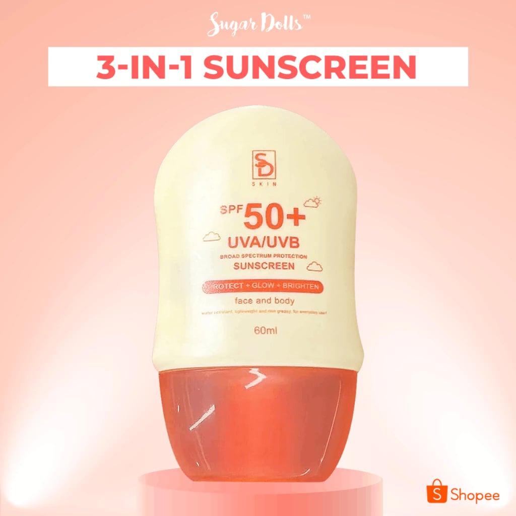 Sugar Dolls Sunscreen 60ml New and Improved Sun Protect Skin Facial Skincare Comfort Skin Repair