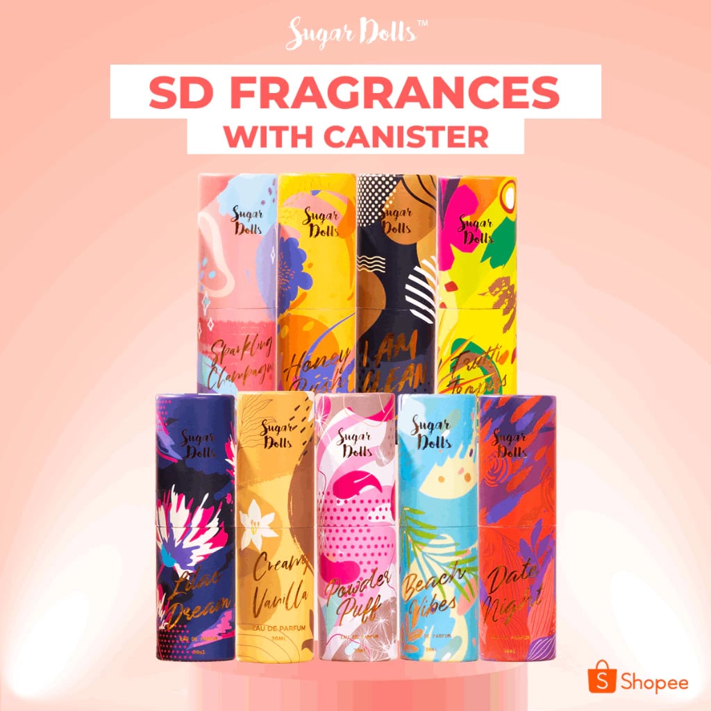 Sugar Dolls Fragrance 30ml with Canister Long Lasting Scents Perfume