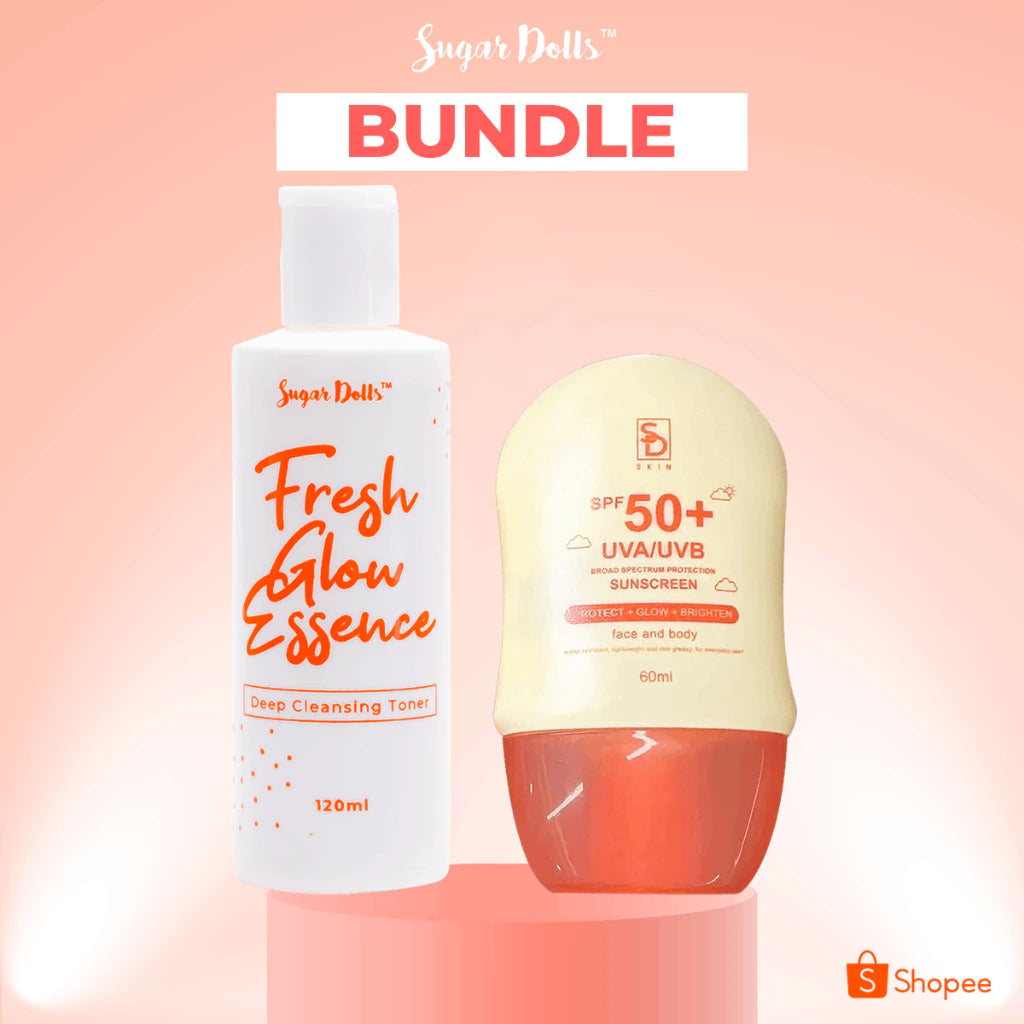 Sugar Dolls 60ml Sunscreen + Fresh Glow Essence Toner 120ml The Alternative Maintenance set