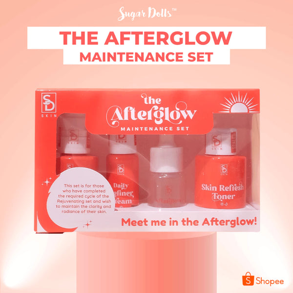 Sugar Dolls The AfterGlow Maintenance Set - for all skin type, whitening, Brightening, moisturizing,