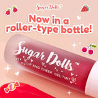 Sugar Dolls Lip & Cheek Gel Tint The Original Long Lasting, Pigmented, Lightweight, Makeup, Glossy