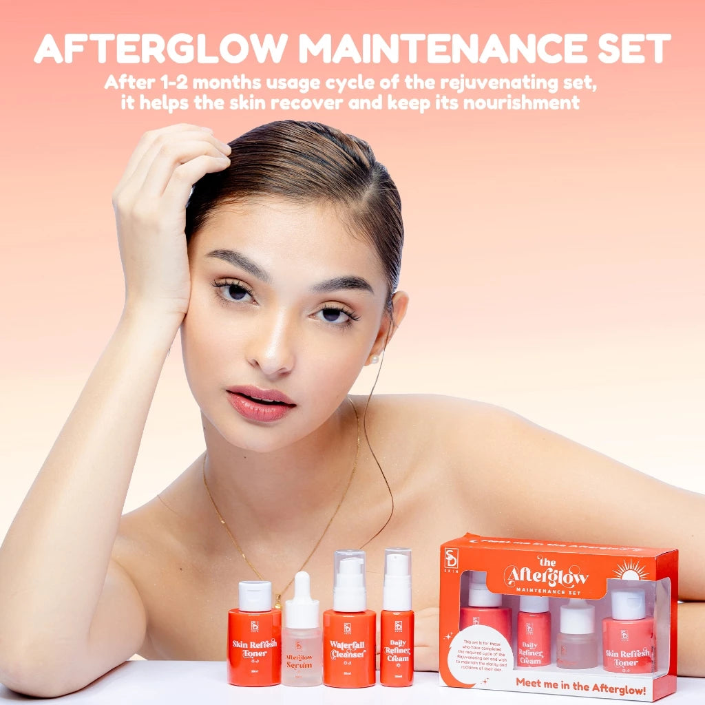 Sugar Dolls The AfterGlow Maintenance Set - for all skin type, whitening, Brightening, moisturizing,